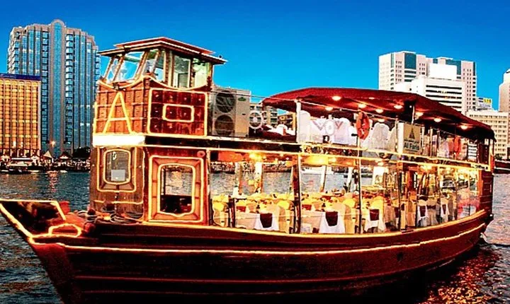 Dubai Canal Dhow Dinner Cruise with transfers