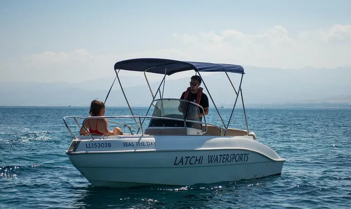 Luxury Eden 18 Private Self-drive boat hire in Latchi