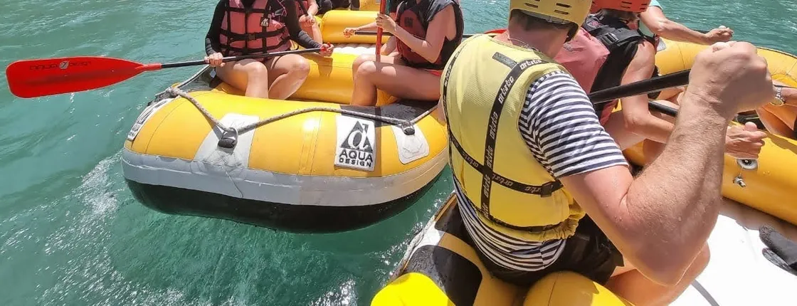 Vjosa River and rafting Benja baths day trip