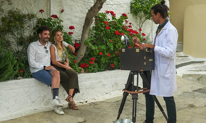 Private Vintage Photoshoot with a Box Camera in Stratonos