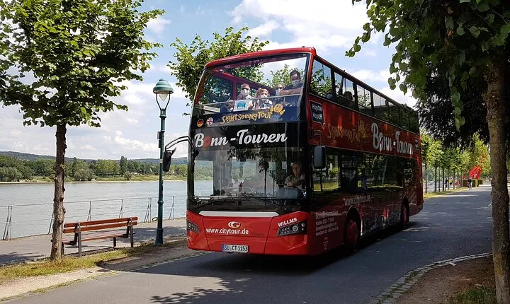 Bonn and Bad Godesberg hop-on hop-off tour in a double-decker bus