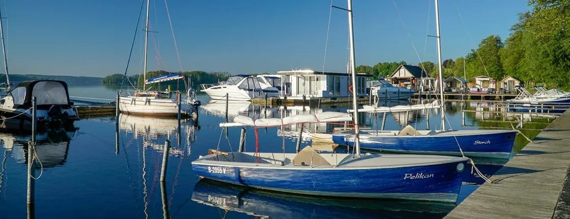 Sailing under the starry sky from Bad Saarow near Berlin