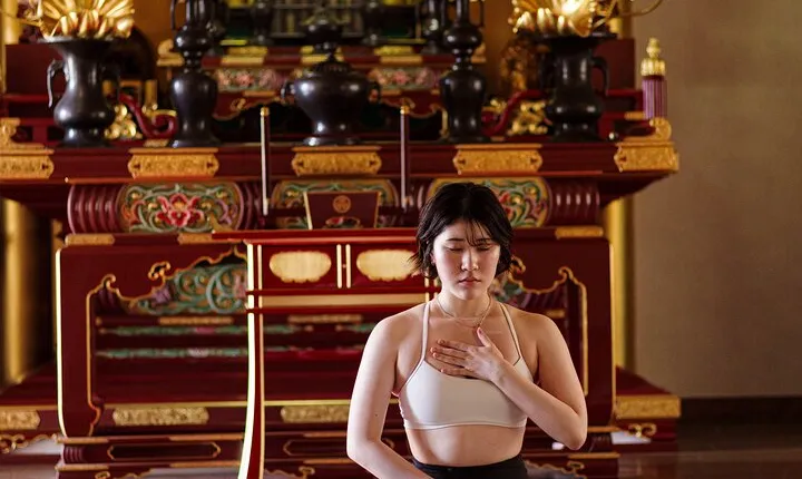 Sacred Temple Yoga Experience in Japan