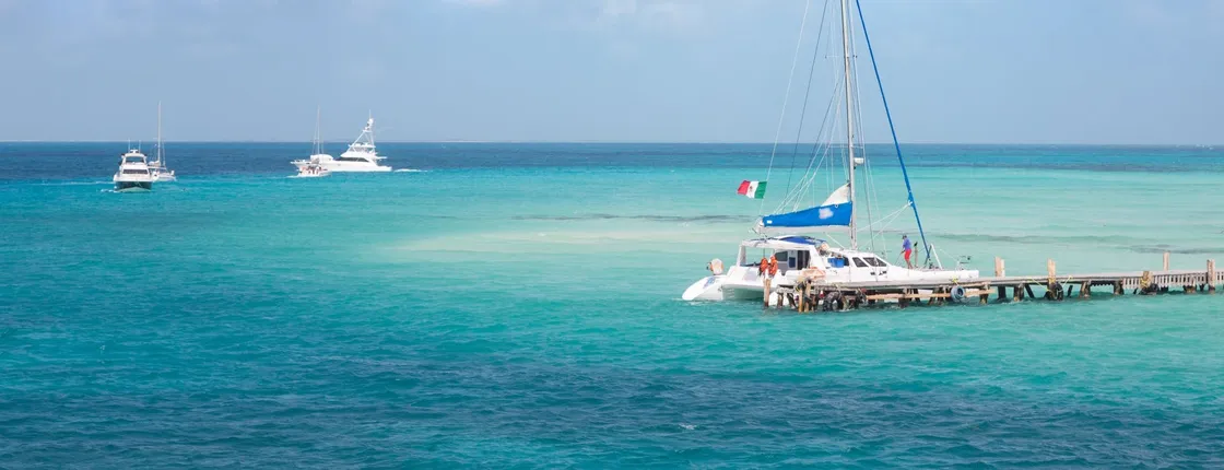 Full-day Isla Mujeres catamaran cruise from Playa del Carmen