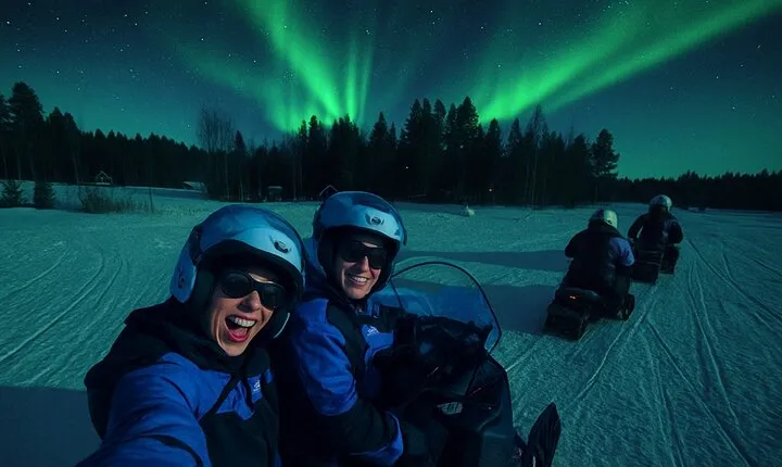 Rovaniemi Snowmobile Evening Safari and Northern Lights