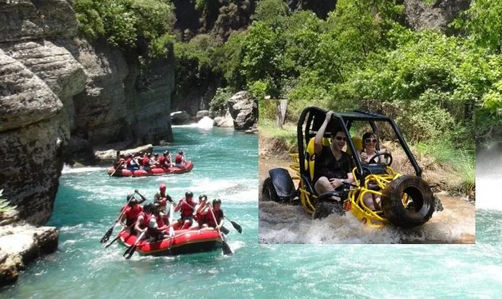 2 in 1: Buggy Safari & Rafting Adventure from Alanya, Side, Antalya, Kemer