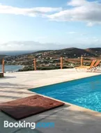 Villa with 3 bedrooms in Paros with wonderful sea view shared pool and WiFi 1 km from the beach