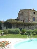Holiday apartment with swimming pool, strade bianche, swimming pool, view