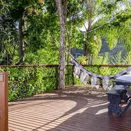 Refugio na natureza com Wi-Fi e churrasqueira