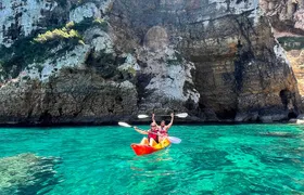 Kayak Paradise: Cala Portixol Snorkel, Cave & Cliff Jumping Tour