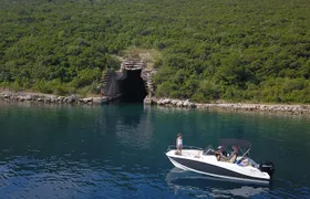 Boat tour to Lady of the Rock , Submarine base & Blue Cave swim
