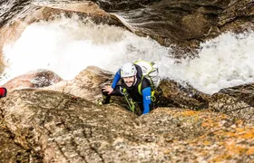 Beginner canyoning in the Starzlachklamm