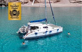 Full-Day Tour of Milos and Poliegos Small Group Catam With Lunch