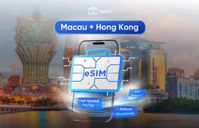 Macau and HongKong eSIM (3 to 30 Days. Up To 60GB of data)