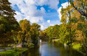 Canal boat sightseeing tour in Riga