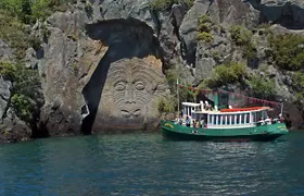 Lake Taupō Māori Rock Carvings Scenic Cruise aboard Ernest Kemp