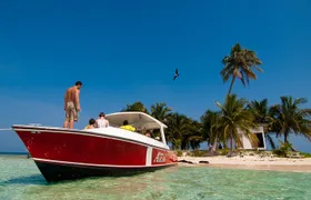 Snorkel the Perfect Tropical Isle Silk Caye with Turtles, Rays and Sharks