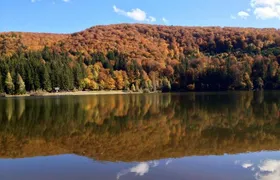 Small-group day trip to the unique volcanic lake in Eastern Europe