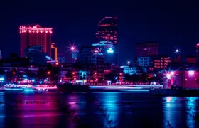 Sunset dinner cruise on the Mekong River in Phnom Penh