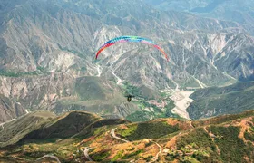 Paragliding experience in the Chicamocha Grand Canyon