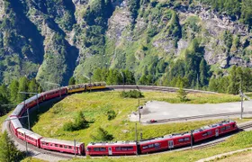 Milan Bernina Scenic Train ride on the Swiss Alps. Small-Group 