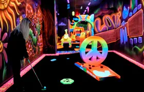 Ticket for the Mall of America Rock of Ages Blacklight Mini Golf