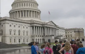 Washington DC walking tour and entrance to the African American Museum