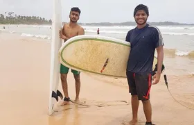 Surfing in Unawatuna