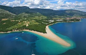 The Golden horn route - Panoramic flight over Golden horn from Island Brač