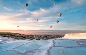 Pamukkale sunrise hot air balloon ride and Hierapolis tour