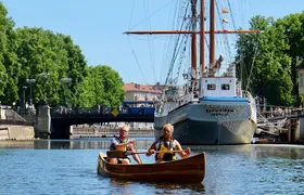 Cedar canoe tour in Klaipeda - ideal for Cruise Ship travelers.