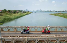 Phnom Penh Silk Island Haft Day Vespa Tour