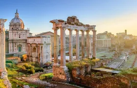 Roman Scooter Ride with Walking App Guided Tour