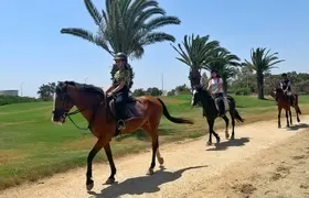 Horseback riding with private transfer