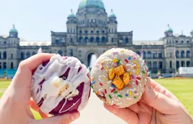 Victoria's scenic downtown doughnut tour with harbour views