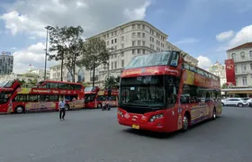 City Sightseeing hop-on hop-off bus tour of Saigon