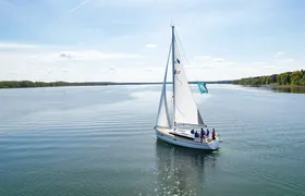 Family sailing from Bad Saarow near Berlin