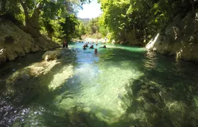 Family outdoor adventure experience in Aladdin's Canyon