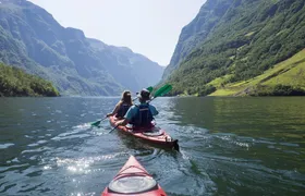 Guided sea kayak experience in the Nærøyfjord