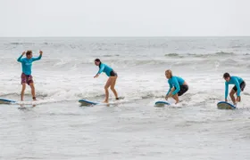 Surfing lesson for beginners at Noosa Heads