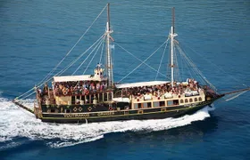 Zakynthos Full Day Pirate Ship Cruise with Swimming Stops