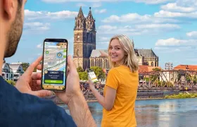 Self-guided digital scavenger hunt in Magdeburg