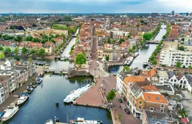 Leiden audio walking tour with historic landmarks and canal heritage