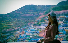 Retro outfit rental in Gamcheon culture village