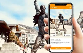Montreux exploration walking tour with smartphone game