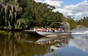 Airboat ride through the New Orleans wetlands