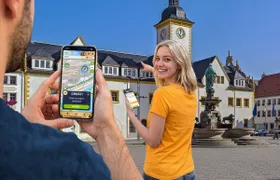 Self-guided digital scavenger hunt in Freiberg