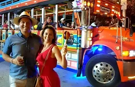 Santa Marta city night tour aboard a traditional Colombian Chiva