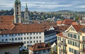 Audioguided cobblestone street tour through St. Gallen