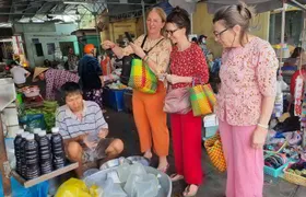 Cooking class & Vibrant Mekong Market by Scooter (Half-Day)